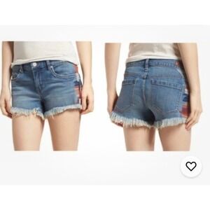 Blank NYC‎ Boho Embroidered Jean Denim Shorts Size 27 The Astor Shorts